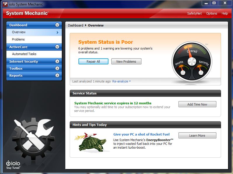 System Mechanic 9.5, pc tune-up, wellconnectedmom.com, mom tech
